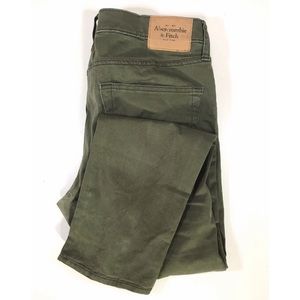 Abercrombie & Fitch Skinny Jeans - Olive